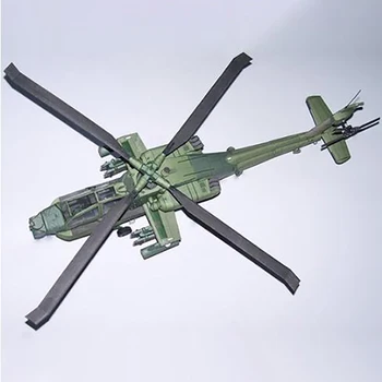 AH-64A Apache Helikopterja, Letala Vojaška Model Igrače DIY 3D Paper Card Model Igrače Za Zbiranje 53 cm