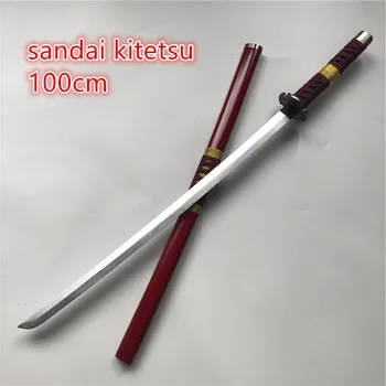 Roronoa Zoro Meč Orožje Anime Cosplay Oboroženih Katana Espada Lesa Ninja Nož Samuraji Meč Prop Igrače Za Najstnike, 100cm