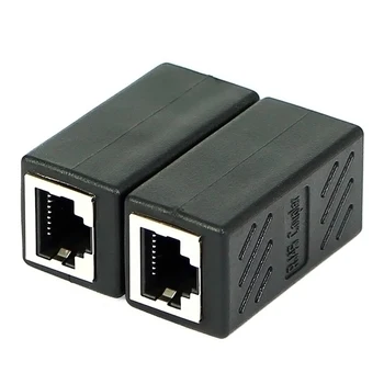 Ženski Ženski Omrežja LAN Priključek Tok Spojnik Extender RJ45 Kabel Ethernet Razširitev Pretvornik