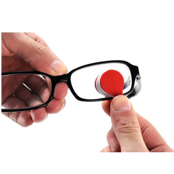 Prenosni Mini Mikrovlaken Dve strani sončna Očala Krtačo Očala Zbadanje Čistilo Eyeglass Čistilo Krtačo Orodje za Čiščenje Očal