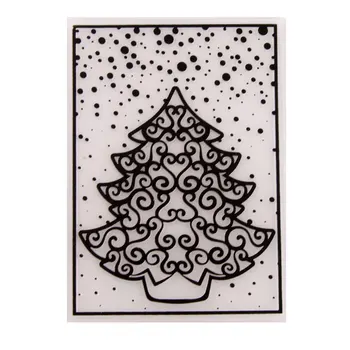 Božično drevo DIY Plastičnih Reliefi Mape za DIY Scrapbooking Papir Obrti/Kartico, zaradi Česar Dekoracijo Dobave