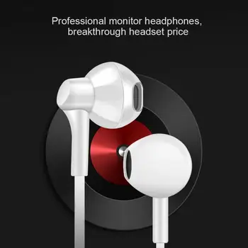 3 Metrov V uho Žične Slušalke 3.5 mm Slušalke Slušalke Športne Čepkov Za Karaoke Spremljati v Živo Slušalke